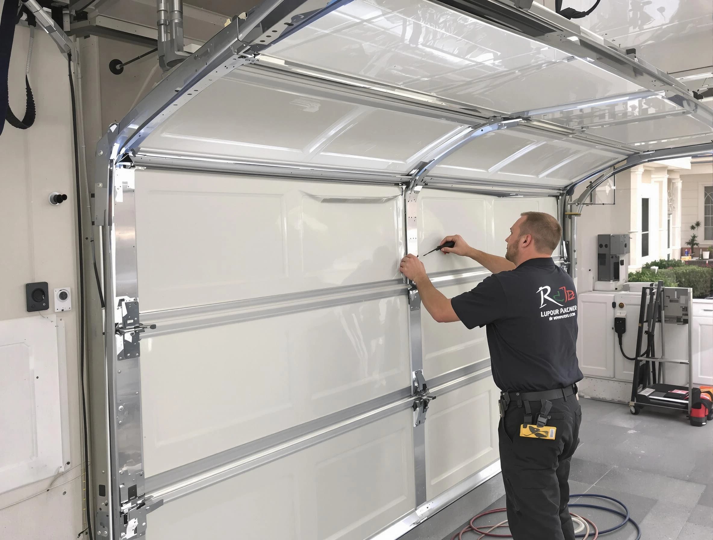 Hinsdale Garage Door Repair professional performing panel repair in Hinsdale