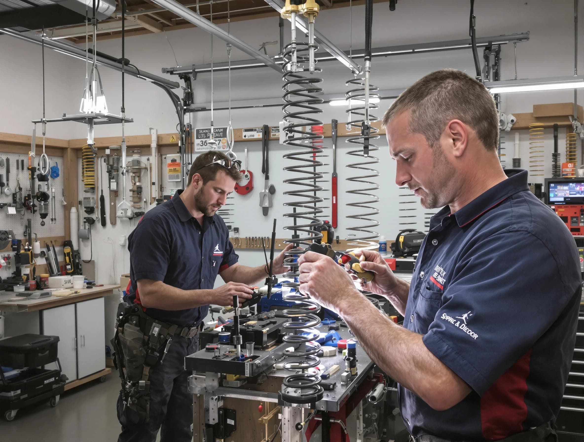 Garage door spring repair service by Hinsdale Garage Door Repair in Hinsdale
