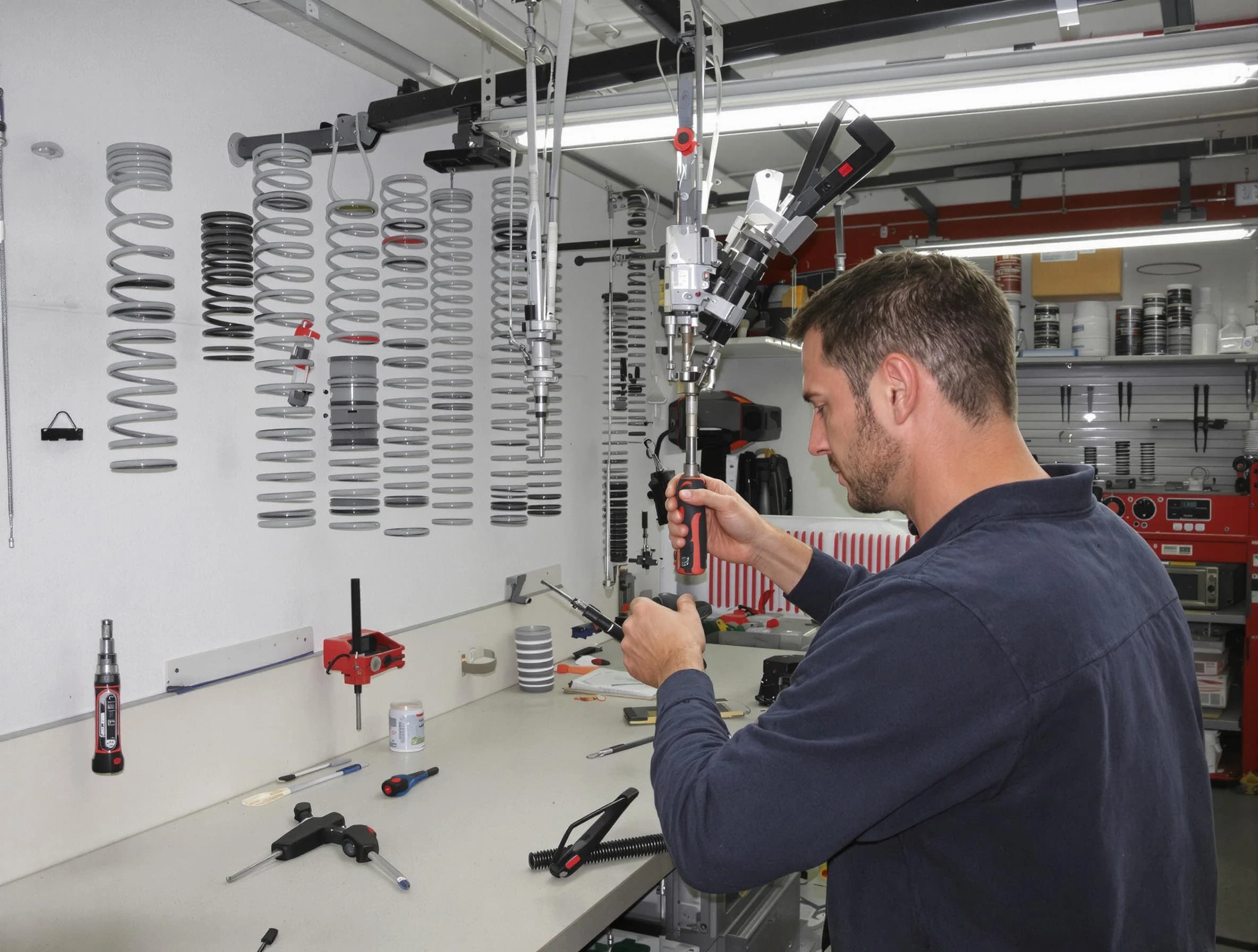 Hinsdale Garage Door Repair safety certified technician performing precision spring replacement in Hinsdale