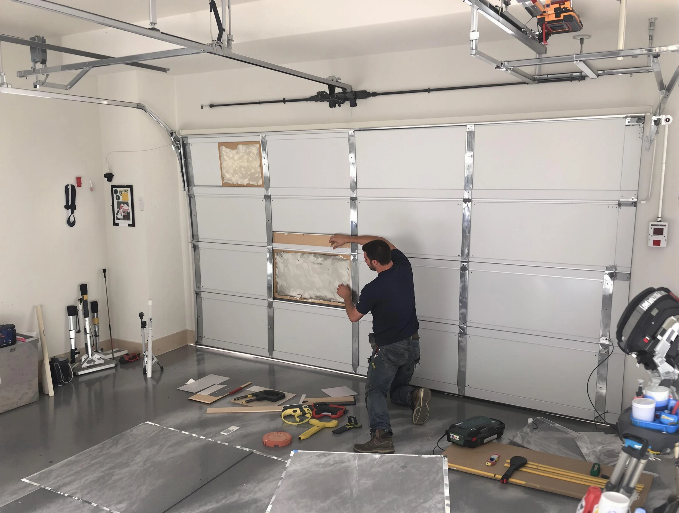 Garage Door Panel Repair in Hinsdale