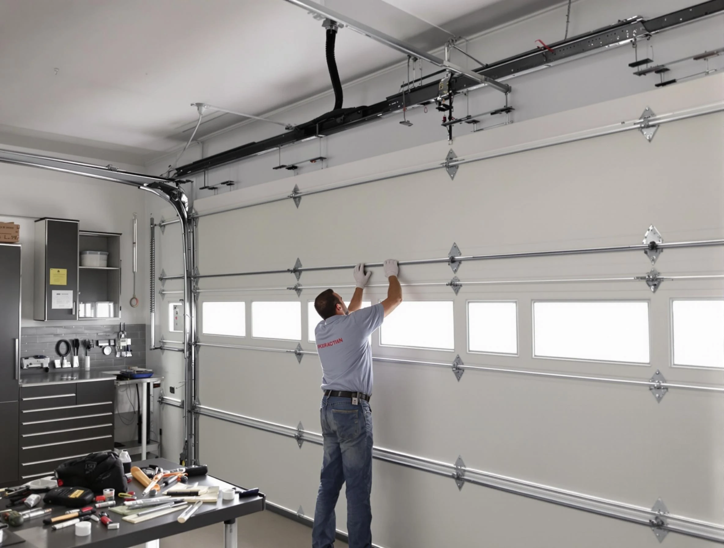 Garage Door Track Repair in Hinsdale