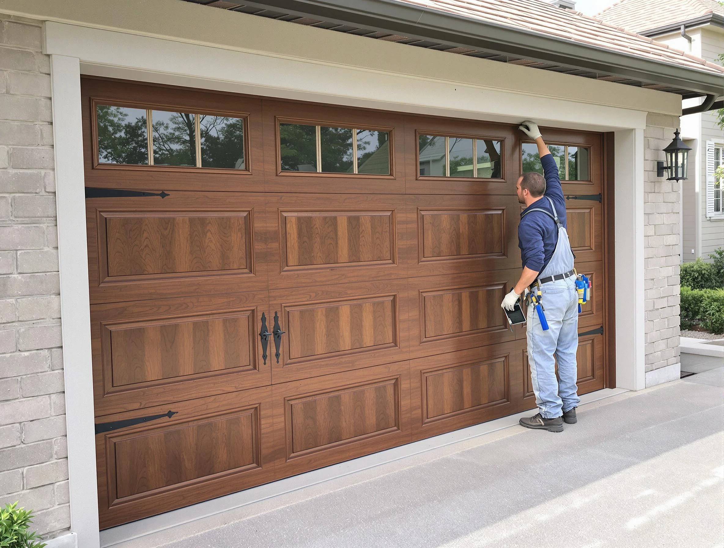 Custom garage door showcase by Hinsdale Garage Door Repair in Hinsdale