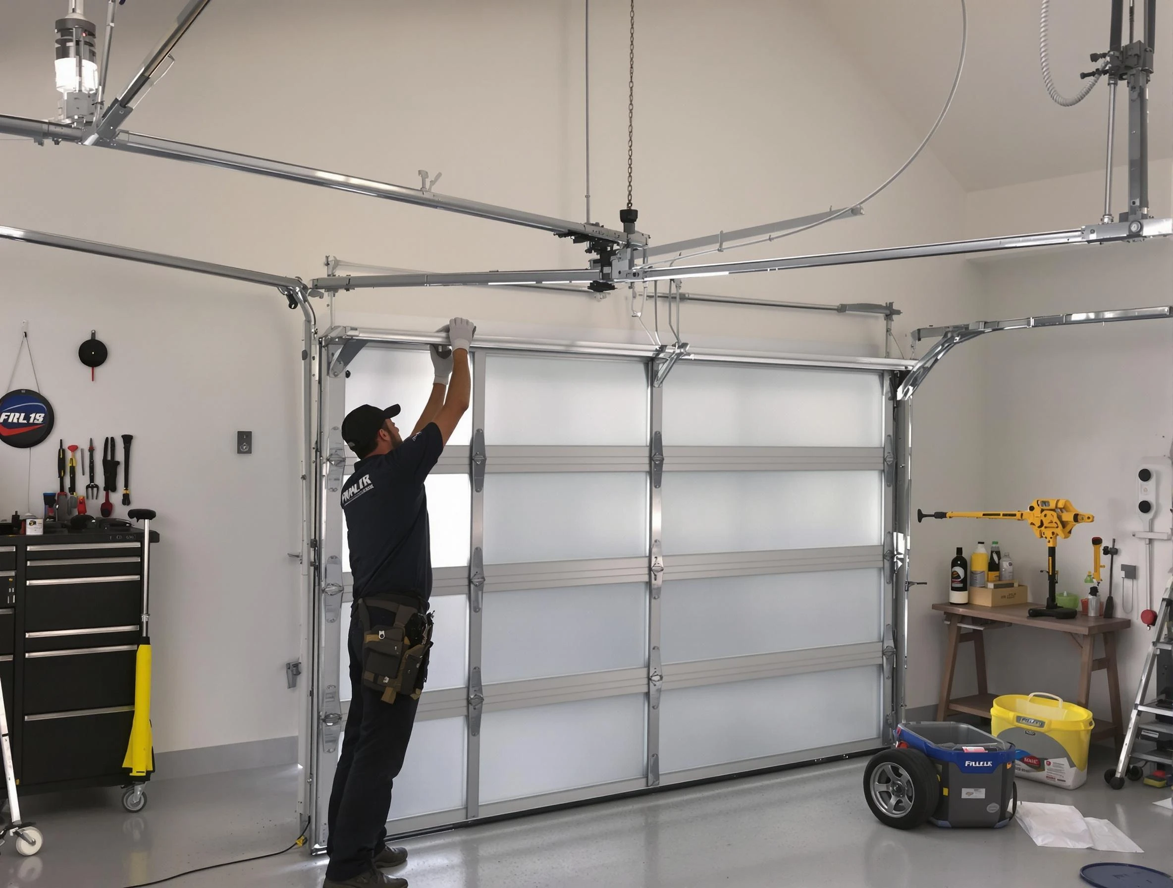 Hinsdale Garage Door Repair certified team performing precision garage door installation in Hinsdale