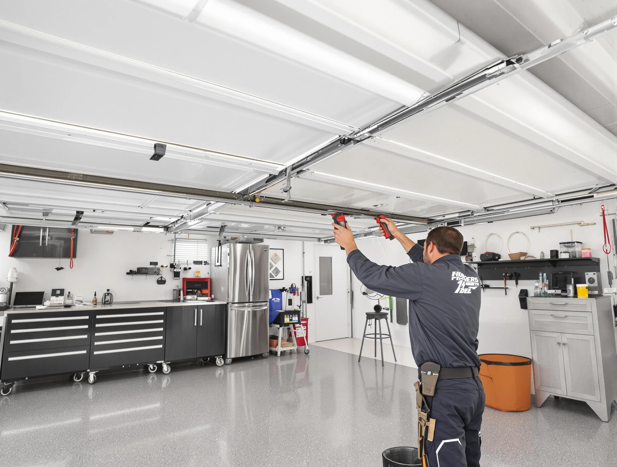 Overhead garage door repair service by Hinsdale Garage Door Repair in Hinsdale